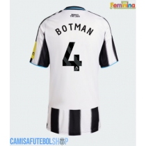 Camisa de time de futebol Newcastle United Sven Botman #4 Replicas 1º Equipamento Feminina 2025-26 Manga Curta